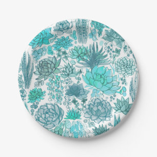 Assiettes En Carton Jardin succulent