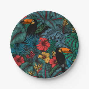 Assiettes En Carton Jardin toucan