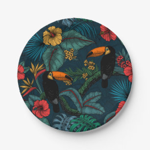 Assiettes En Carton Jardin toucan 2