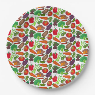 Assiettes En Carton Jardin végétal Produire Légumes de marché écologiq