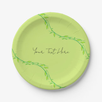 Assiettes En Carton Jardin vert