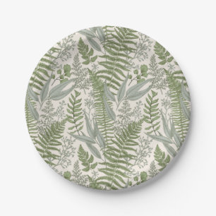 Assiettes En Carton Jardin vert fleuri