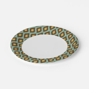 Assiettes En Carton Jaune bleu kikat moderne