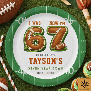 Assiettes En Carton J'avais 6 ans, maintenant j'ai 7 ans – Football Am