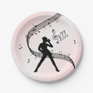 Assiettes En Carton Jazz Dance Pink