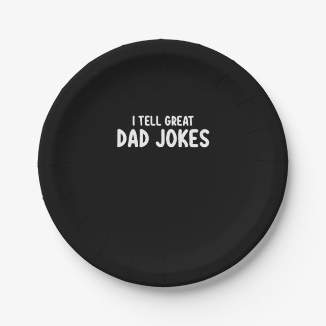 Assiettes En Carton Je Dis Super Papa Blagues (Devant)