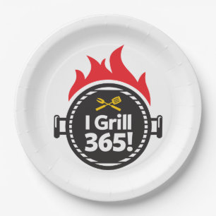 Assiettes En Carton Je grille 365 !