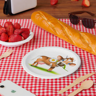 Assiettes En Carton Jersey Cow