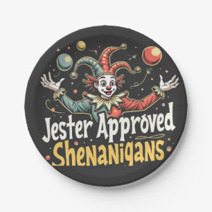 Assiettes En Carton Jester Approuvé Shenanigans Circus Clown