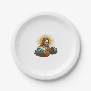 Assiettes En Carton Jésus Ajoutant Accidentellement Trop de Poids Éche