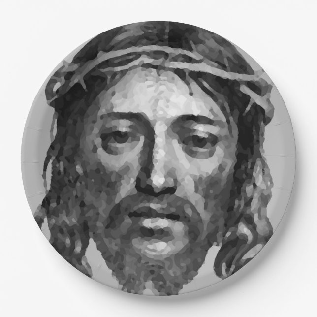 ASSIETTES EN CARTON JESUS CHRIST (Devant)