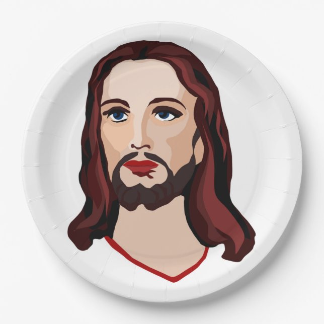 ASSIETTES EN CARTON JESUS CHRIST (Devant)