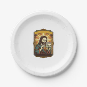 Assiettes En Carton  Jésus Escalier Flou Test Captcha Sécurité Tech Hu