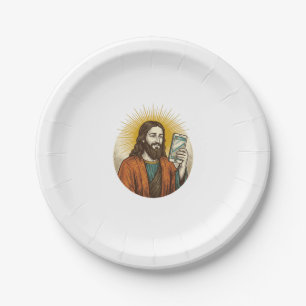 Assiettes En Carton  Jésus vidéo accidentelle au lieu d'appareil photo