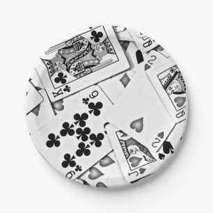 Assiettes En Carton Jeu de Poker Jeu de cartes