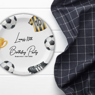 Assiettes En Carton Jeu Sur Le Football Sport Football Anniversaire