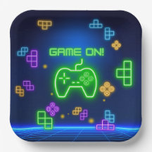 Jeu sur le vert néon, bleu Gamer