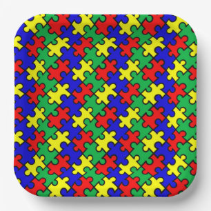 Assiettes En Carton Jigsaw Puzzle Motif sans joint-22675