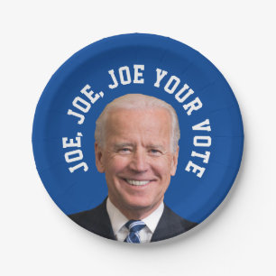 Assiettes En Carton Joe, Joe, Joe Votre Vote