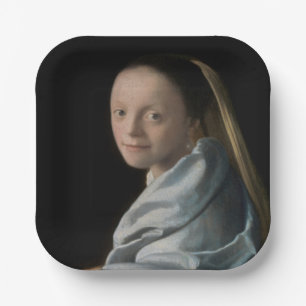 Assiettes En Carton Johannes Vermeer - Étude d'une jeune femme