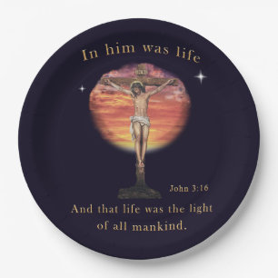 Assiettes En Carton John 3:16
