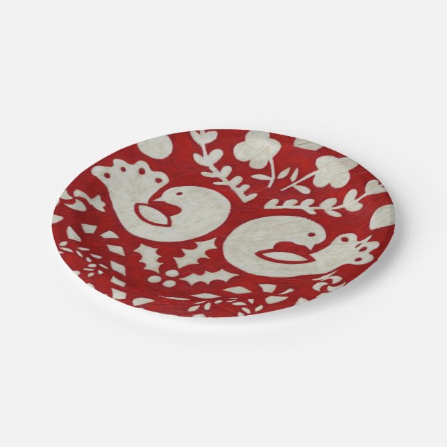 Assiettes En Carton Joie de Noël II (Angle)