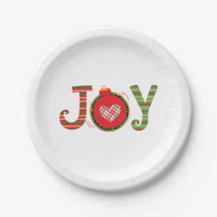 Assiettes En Carton Joie Rouge Vert Noël Vacances