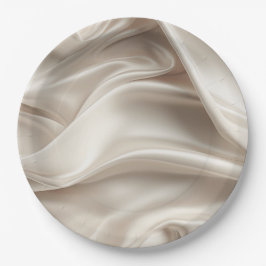 Assiettes En Carton Joli Champagne Gold Romantique Faux Satin Mariage