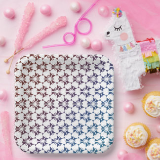 Assiettes En Carton Joli motif sans couture fête