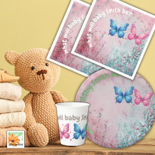 Assiettes En Carton joli papillon Genre Revela Party jardin