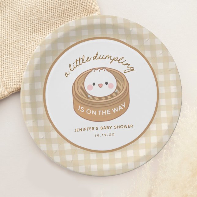 Assiettes En Carton Joli petit Baby shower de dumping (Créateur téléchargé)