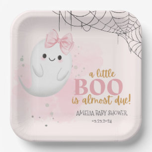 Assiettes En Carton Joli petit botte d'aquarelle chute fille baby show