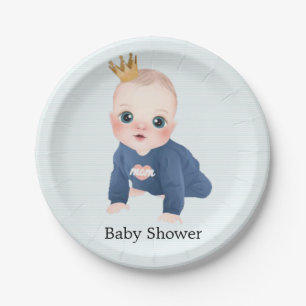 Assiettes En Carton Jolie Petit Prince Baby Boy Douche