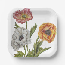 Jolie Plaques de papier de pavot