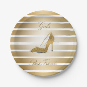Assiettes En Carton Jolie talons hauts chaussures "Filles meilleurs am