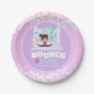 Assiettes En Carton Jouer à Bounce House Jouer sixième anniversaire