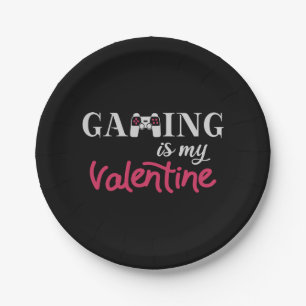 Assiettes En Carton Jouer est ma Saint Valentin