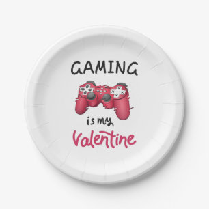 Assiettes En Carton Jouer est ma Saint Valentin