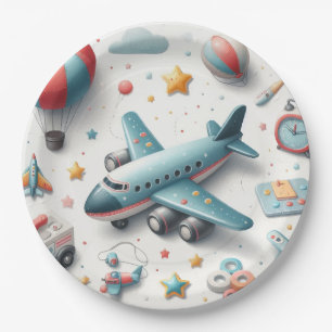 Assiettes En Carton Jouet d'avion