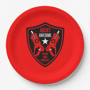 Assiettes En Carton Jouet pour enfants Bataille d'armes à feu