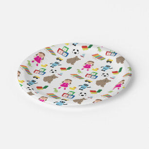 Assiettes En Carton Jouets pour enfants Motif