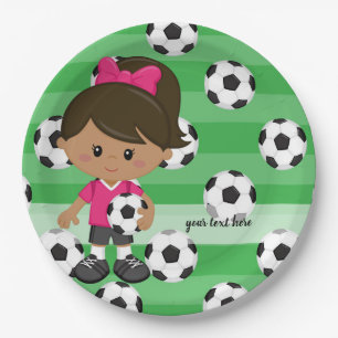 Assiettes En Carton Joueur de football