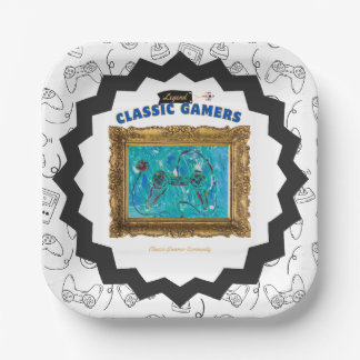 Assiettes En Carton Joueurs classiques Cool de fête d'anniversaire Pla