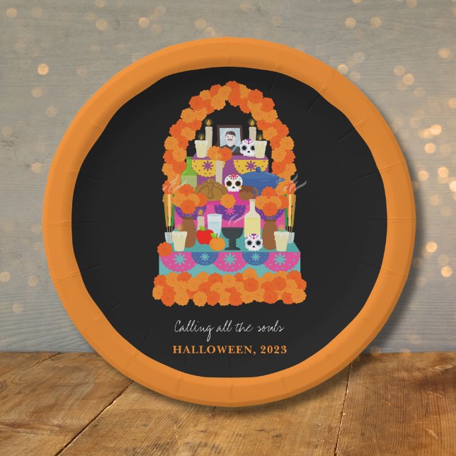 Assiettes En Carton Jour de la fête de l'halloween mort (Créateur téléchargé)