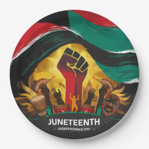 Assiettes En Carton Jour de l'Indépendance du 11 juin