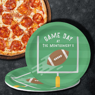 Assiettes En Carton Jour des droits de football