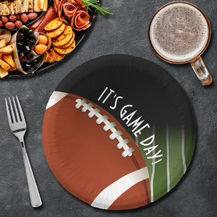 Assiettes En Carton Jour du jeu de football