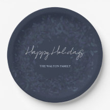 Joyeuses Fêtes Bleu Marine