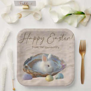 Assiettes En Carton Joyeuses Pâques Lowcountry Coquilles d'Huîtres et