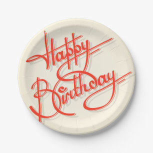 Assiettes En Carton Joyeux anniversaire